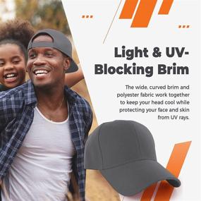 img 2 attached to 🧢 Kangora Plain Adjustable Baseball Cap for Men, Women, and Unisex | Blank Classic 6-Panel Hat for Outdoor Sports Wear | Available in 20+ Colors