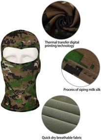 img 1 attached to 8-Piece UV Sun Protection Full Face Covers Balaclavas - Unisex Windproof Ski Balaclava