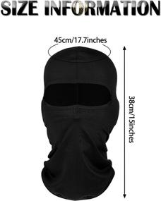 img 2 attached to 8-Piece UV Sun Protection Full Face Covers Balaclavas - Unisex Windproof Ski Balaclava