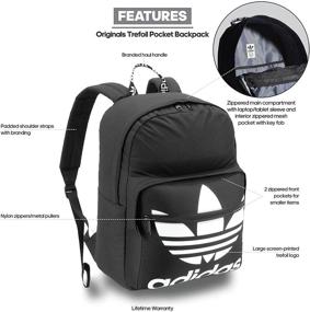 img 3 attached to 🎒 Optimized Search: Adidas Originals Trefoil Pocket Backpack for Backpacks and Casual Daypacks