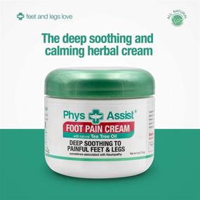 img 2 attached to PhysAssist Foot Pain Cream: Soothe Aching Feet and Legs with Deep, Calming Relief (Three 4 oz Jars)