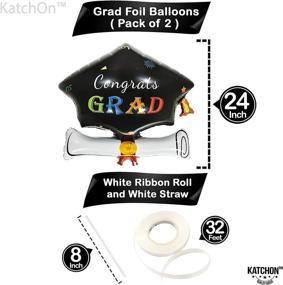 img 1 attached to Graduation Cap Balloon Pack Decorations