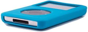 img 1 attached to Flexible Rubber MP3 Player Cover Case - Silicone Skin Protector for iPod Classic 3 80g 120g 3rd Generation 160g (Blue)