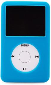 img 4 attached to Flexible Rubber MP3 Player Cover Case - Silicone Skin Protector for iPod Classic 3 80g 120g 3rd Generation 160g (Blue)