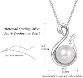 img 3 attached to FANCIME Freshwater Sterling Solitaire Birthstone Girls' Jewelry: Timeless Elegance for Little Ones