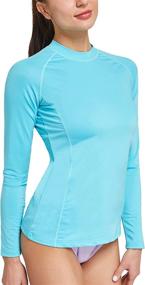 img 3 attached to 👙 Ogeenier Lavender Women's Rashguard Swimsuit with Enhanced Sun Protection - Clothing