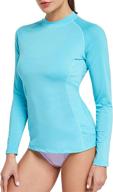 👙 ogeenier lavender women's rashguard swimsuit with enhanced sun protection - clothing logo