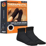 🧦 incrediwear circulation socks: boost foot circulation with black large socks логотип