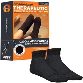 img 4 attached to 🧦 Incrediwear Circulation Socks: Boost Foot Circulation with Black Large Socks