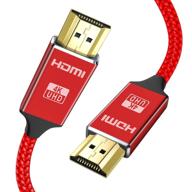 кабель hdmi capshi 4k (3,3 фута) - серия топ, поддерживает 4k@60 гц, 1080p full hd, uhd, ultra hd, 3d, высокая скорость с ethernet, arc, для ps4, hdtv. логотип