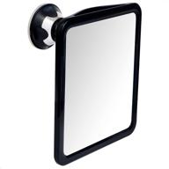 🪞 fogless shower mirror with improved suction, enhancing dual anti-fog feature, unbreakable surface &amp; 360° swivel, 8&#34; x 7&#34; logo