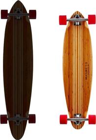 img 1 attached to 🛹 Hana Longboard Skateboard Collection: Bamboo with Hard Maple Core, Perfect for Cruising, Carving, Dancing, Freestyle Tricks - Ideal for Teens, Adults, Men, and Women - Includes Free Skate Tool!