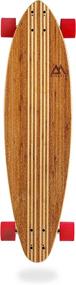 img 3 attached to 🛹 Hana Longboard Skateboard Collection: Bamboo with Hard Maple Core, Perfect for Cruising, Carving, Dancing, Freestyle Tricks - Ideal for Teens, Adults, Men, and Women - Includes Free Skate Tool!