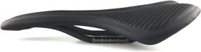 img 2 attached to Platt Bike Saddle Cushion: Ultra-Comfortable Lightweight Carbon Fiber Bicycle Seat with Leather Cover, Ideal for Road Bike and MTB