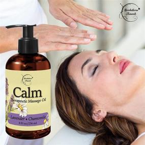 img 3 attached to 🌿 Brookethorne Naturals Calm Massage Oil - Lavender & Chamomile Essential Oils for Relaxing Sore Muscles, Massage Therapy, and Home Use - Coconut, Grapeseed & Jojoba Oils for Smooth Skin - 8oz