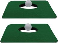 ⛳ upstreet indoor golf putting mat set - includes two indoor putting mats and two training balls logo