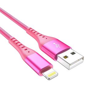 img 2 attached to 🔌 4Цвета iPhone Lightning кабель Xnewcable 4-Pack 6ft - Apple MFi сертифицированный USB зарядный кабель для iPhone, iPad Pro/Air/Mini - Долговечная и быстрая зарядка, совместимый с iPhone 12/11Pro/XS MAX/XR/8/7/6/6S/Plus.