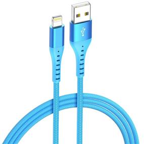 img 3 attached to 🔌 4Цвета iPhone Lightning кабель Xnewcable 4-Pack 6ft - Apple MFi сертифицированный USB зарядный кабель для iPhone, iPad Pro/Air/Mini - Долговечная и быстрая зарядка, совместимый с iPhone 12/11Pro/XS MAX/XR/8/7/6/6S/Plus.