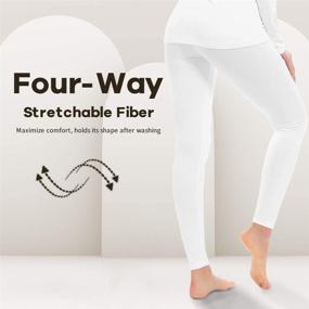 img 2 attached to MANCYFIT Thermal Leggings: Women's Clothing for Lingerie, Sleep & Lounge - Cozy Comfort Guaranteed!