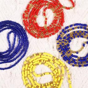 img 2 attached to 💃 Vibrant African Women's Jewelry and Body Jewelry by Tuoshei Summer