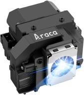 🔦 enhance your projection experience with the araca elplp54/elplp55 replacement lamp for epson ex71 ex51 h331a ex31 logo