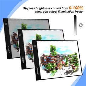 img 1 attached to ⚡️ Fixm A4 Light Box, Slim Portable USB Power Cable Dimmable LED Artcraft Tracing Light Pad Drawing Light Board Table Animation, Sketching, Designing, Stencilling Diamond Painting