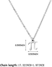 img 3 attached to WUSUANED Pendant Necklace Mathematical Jewelry