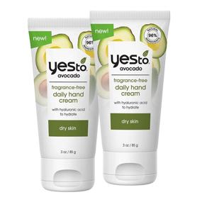 img 4 attached to 🥑 Yes To Avocado Fragrance Free Hand Cream 2 Pack: Hydrate, Nourish, and Soothe Dry Skin with Avocado Oil, Hyaluronic Acid, and 96 Natural Ingredients - Vegan Formula, 3 Oz Each