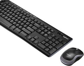 img 2 attached to Logitech K270 Беспроводная клавиатура и M185 Беспроводная мышь Combo - Длительное время работы от аккумулятора, чёрная (включает в себя клавиатуру и мышь)