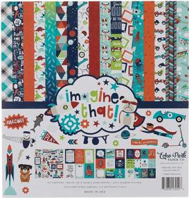 img 3 attached to 🎨 Imagine That Boy Collection Kit by Echo Park Paper Company