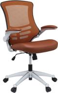 enhanced seo: modway attainment mesh vinyl modern tan office chair logo