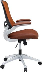 img 2 attached to Enhanced SEO: Modway Attainment Mesh Vinyl Modern Tan Office Chair