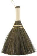 small handmade straw braided broom for household manual dust floor cleaning and sweeping - soft bristles logo