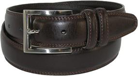 img 4 attached to Aquarius Mens Feather Edge Brown Men's Accessories for Belts