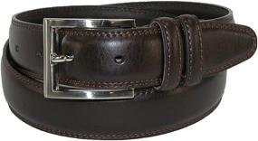 img 2 attached to Aquarius Mens Feather Edge Brown Men's Accessories for Belts