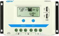 🔆 epever 60a solar charge controller 12v/24v, 60 amp solar charge regulator with load timer, lcd display and dual usb 5v input, suitable for lead-acid batteries - 12v/720w, 24v/1440w logo