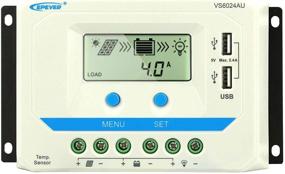 img 4 attached to 🔆 EPEVER 60A Солнечный контроллер 12V/24V, 60-амперный солнечный регулятор заряда с таймером нагрузки, ЖК-дисплеем и двойным USB 5V входом, подходит для свинцово-кислотных батарей - 12V/720W, 24V/1440W