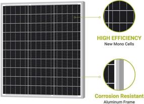 img 2 attached to 🌞 Эффективная солнечная панель Newpowa 50 Вт для зарядки батареи на лодках, дома на колесах, кемперах, внедорожниках и для применения в автономных системах.