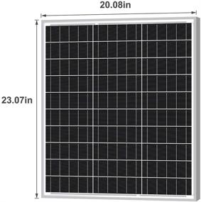 img 3 attached to 🌞 Efficient Newpowa 50W Solar Panel for Battery Charging on Boats, RVs, Campers, SUVs, and Off-Grid Applications