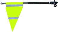 m wave safety flag neon yellow logo