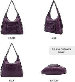 img 1 attached to 👜 Стильная сумка Angel Kiss: многофункциональная сумка-кроссбоди и плечевая сумка для женщин + кошельки