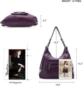 img 2 attached to 👜 Стильная сумка Angel Kiss: многофункциональная сумка-кроссбоди и плечевая сумка для женщин + кошельки