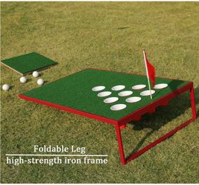 img 3 attached to 🏌️ SPRAWL Golf Pong Cornhole Set: The Ultimate Golf Chipping Game for Tailgate, Beach, Backyard, and Man Cave Fun!