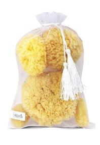 img 3 attached to 🎁 Premium 5pc Spa Gift Set: Real Natural Sea Sponges Multipack - Perfect for Pampering Moms, Brides, Girlfriends, and Teens! Kind on Skin, Ideal for Bathing, Shower, and Facial Cleansing - Comes in a Stylish Bag (5 Pack Standard Packaging)