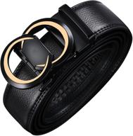 civantiya leather ratchet designer adjustable men's accessories and belts logo