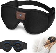 sleep headphones bluetooth eye mask: 3d sleeping mask with bluetooth 5.0 wireless headphones for side sleepers, insomnia, and travel logo