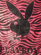 playboy classic bunny stripes blanket logo