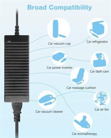 img 3 attached to AC to DC Converter 12V 120W, AC 110V-240V to DC 12 Volt 10A Converter for Car Cigarette Lighter Socket, Power Supply Adapter for Car Powered Devices such as Car Cooler and Car Vacuum Cleaner