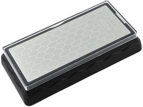 img 2 attached to Усовершенствованный алмазный точильный камень с двух сторон: мелкозернистая / крупнозернистая зернистость (600/1200) - непревзойденный заточный инструмент
