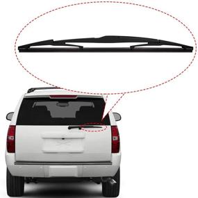 img 1 attached to 🚗 FDWB-B16-01 Rear Windshield Wiper Blade - All-Season 16 inch, Smooth Arc